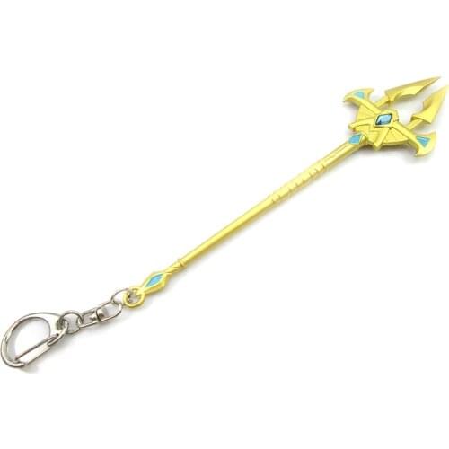 Bsarai LOL The Emperor of the Sands Azir 16cm/6.3in'' sword Model Key Chain Ring