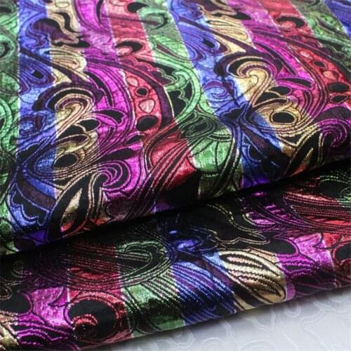 CF778 Stripe Purple Jacquard Brocade Fabric Chinese Traditional Fabrics Handmade DIY Materials Home Textile Table Clothes Fabric