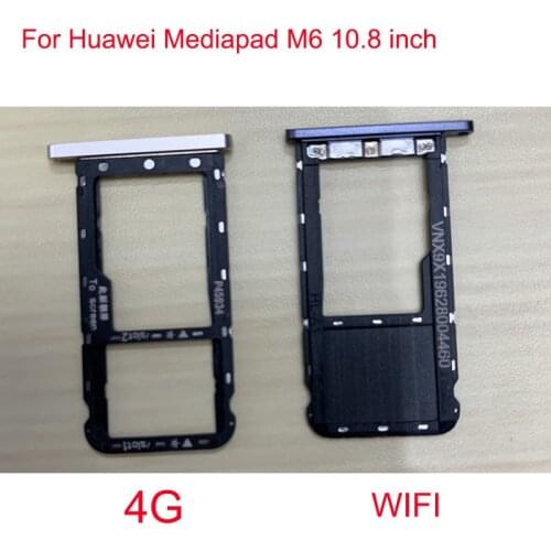 For Huawei Mediapad M6 10.8 inch 4G LTE Sim Card Holder Tray Card Slot For Huawei Mediapad M6 WIFI SD Card Holder