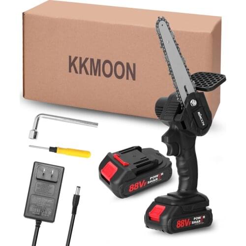 388VF 21V Electric Chainsaw Woodworking Spliting Pruning-Saw Brush Motor One-handed 5 inch 6inch Wood Power Tool for Garden