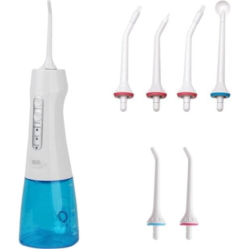 EAS-Water Flosser Cordless Oral Irrigator 300ML Portable Rechargeable 3 Modes Water Flosser Braces & Bridges Care