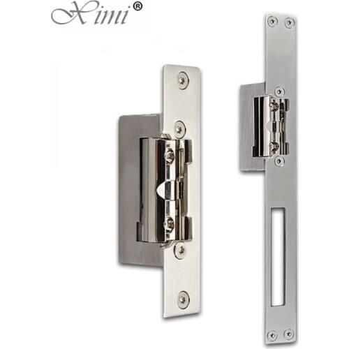 European Electric Strike Door Lock Adjustable Electric Strike Locks Durable Lock Tongue Access Control Locks​ Double Unlock Mode