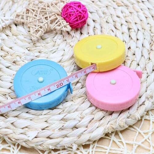 INCH/CM 60-Inch 1.5 Meter Soft and Retractable Tape Measure Medical Body Measurement Tailor Sewing Craft Cloth Measuring PU Tape