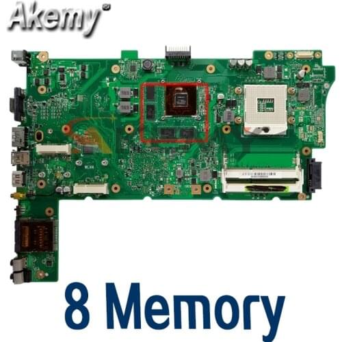 For Asus N73JN N73JQ N73JF Motherboard 60-NZXMB1100-E18 Main Board 8 Memory Rev2.0 Mainboard 3RAM 100% tested ok