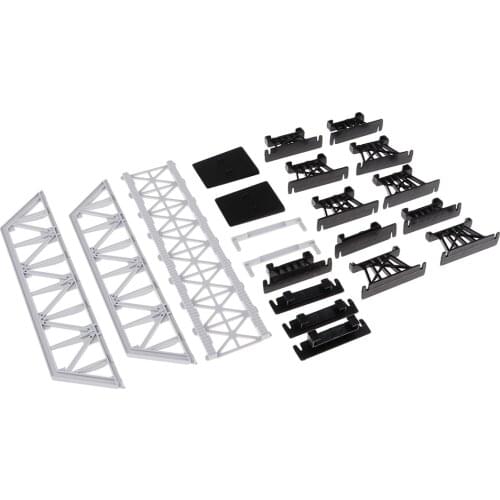 Simulation Bridge Model Unassembly Parts Train Railroad Landscape Building