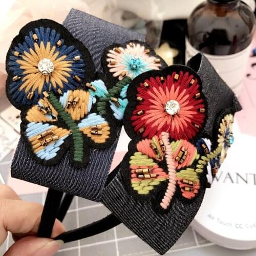 Fashion Luxurious pearls Court hair hoop Hair Accessories Women Girls crystal Hair Band Hair Ponytail Rope Hairbands headwear