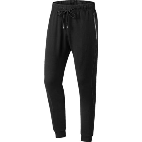 2021NEW Sports Trousers MenS Casual Pants Small Feet 9-Point Slim Fit Binding Solid Color Spring Autumn Ice Silk Thin Teenagers