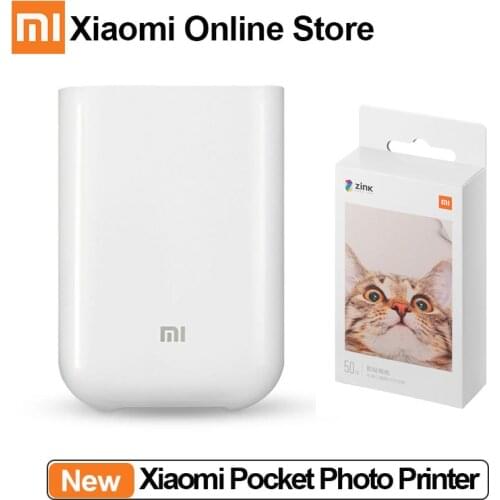 Xiaomi Mijia Portable Photo Printer AR Printer 300dpi DIY Share 500mAh Bluetooth picture printer mini pocket printer Mijia APP