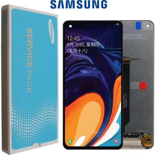 6.3" 100% Original LCD For SAMSUNG Galaxy A60 SM-A606F/DS Touch Screen Digitizer Assembly Display with Frame Replacement