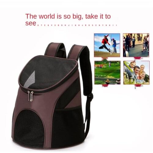 Portable Mesh Dog Bag Breathable Dog Backpack Foldable Large Capacity Cat Bag Portable Outdoor Travel Pet Carrier bag for pets