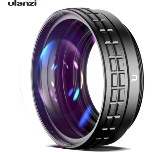 Ulanzi 18mm Wide Angle Lens 10X Macro Lens 2-in-1 Additional Lens External Adapter Ring Replacement for Sony ZV1 RX100M7 Cameras