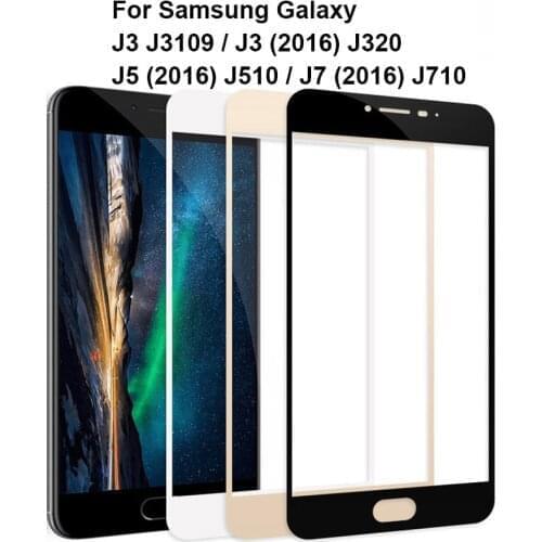Ultra Thin Full Cover Premium Tempered Glass Front Screen Protector Film For Samsung Galaxy J3 J5 J7 2016 J320 J510 J710