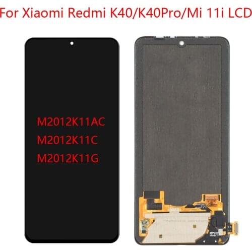 Suitable for Xiaomi Redmi K40 K40 Pro LCD screen + touch screen M2012K11AC Digitizer Suitable for Xiaomi Redmi K40 Pro+ K40 LCD