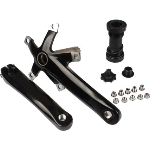 1set Bike Crankset Aluminum Alloy with Bottom MTB Bicycle Hollow Crank for Chainring 130BCD Mountain Bike Cyling Accessories