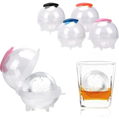 4 pcs/set Sphere Ice Cube Maker Mold Ice Mold Ball DIY Home Bar Party Tool For Cocktail Whisky 4cm/ 5.5cm Diameter