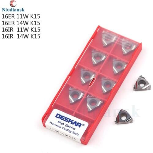CNC threaded insert 16ER11W K15 16ER14W K15 16IR 11W K15 16IR 14W K15 Carbide insert suitable for aluminum and copper processing