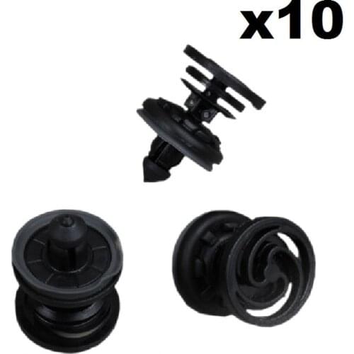 FOR FORFORD FOCUS / FORVW T5 MULTIVAN CADDY DOOR TRIM PANEL CLIPS X10 BLACK NEW REPAIR SET