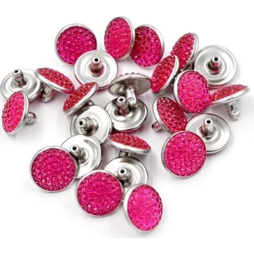50sets Duplex clothes nail Metal rivets Clothing & Accessories Acrylic diamond Buttons Metal spikes Nail Snaps