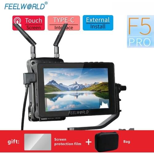 FEELWORLD F5 Pro V2 5.5 Inch Touch Screen 3D LUT DSLR Camera Field Monitor TYPE C HDMI Video Monitor for DSLR Camera Gimbal Rig