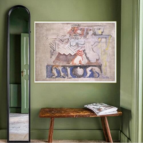 Citon Mark Rothko《Antigone》Canvas Art Oil Painting Abstract Artwork Print Painting Decorative Picture Wall Decor Home Decoration