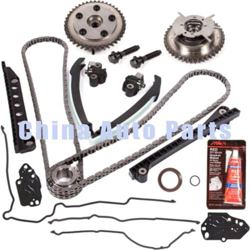 Timing Chain Kit+Cam Phasers+VVT Valves For 5.4L Triton 3V Ford F150 Lincoln