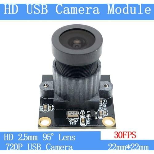 PU`Aimetis 22mm*22mm HD Mini Surveillance cameras 720P HD H:95° wide viewing angle UVC MJPEG 30FPS USB2.0 CCTV camera module