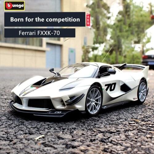 Bburago 1:18 Ferrari FXXK 70th car alloy car model simulation car decoration collection gift toy Die casting model boy toy