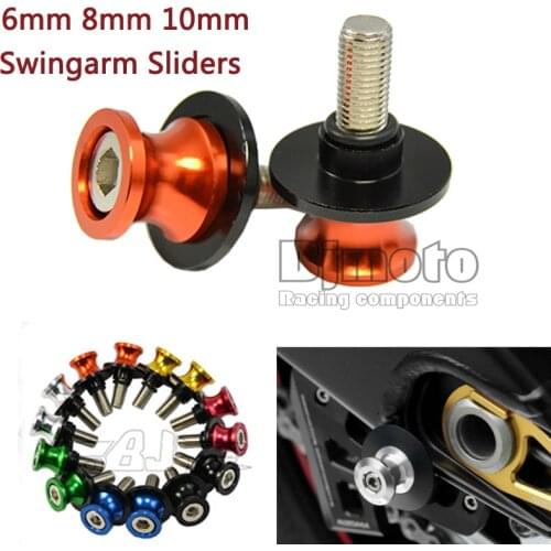 Motorcycle 6mm 8mm 10mm Swingarm Spools Slider For BMW S1000RR 09-14 For KAWASAKI ZX10R ZX6R Z800 For Honda CBR 600RR 1000RR