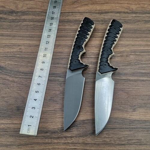 New Arrival Outdoor Fixed Blade Survival Tactical Straight Knife DC53 Steel Blade G10 Handle EDC Camping Hunting Knives