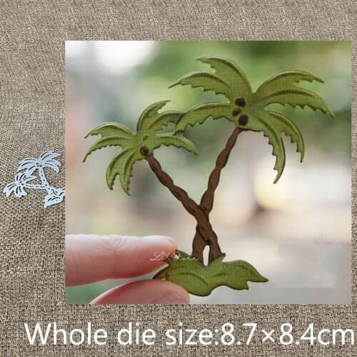 New Design Craft Metal stencil mold Cutting Dies coconut tree decoration scrapbook die cuts Album Paper Card Craft Embossing