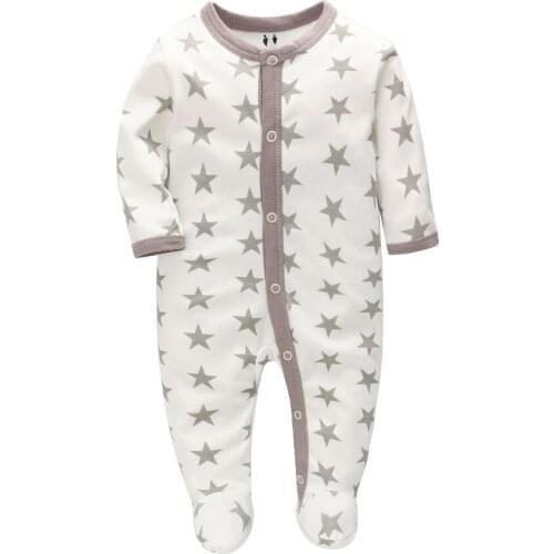 100% Cotton New Newborn Infants Baby Boy And Girl Wear Cartoon Even Climb Clothes Conjoined Ha Garments Baby Colthing Set