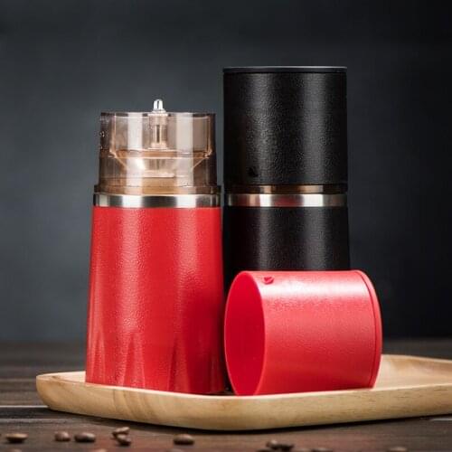 Portable coffee machine Grinding coffee cup Integrated multifunctional hand-twisting and rotating portable grinding coffee cup