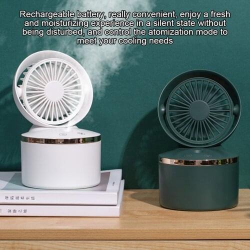 Portable Water Spray Mist Fan Electric USB Rechargeable Handheld Mini Fan Cooling 280ML Air Conditioner Humidifier for Outdoor