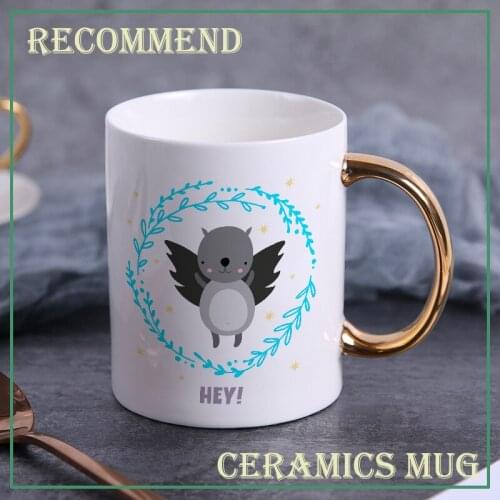 Lovely little devil ceramic coffee mug,teacup Office Coffee mugs Milk Cup Ceramic Cup Drinkware gift 400ml KTDW-017