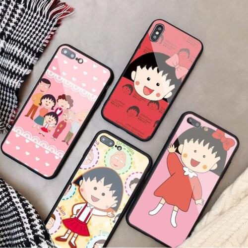 Sakura momoko And KT cat Tempered Glass Phone Case For iPhone 6 6plus 7 plus 8 8plus 5 5S 5C SE For iPhone X XS XR XS Max