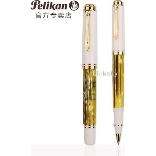 PELIKAN Souveran ROLLERBALL Tortiseshell White ,Special Edition R400 Tortoise White,0.7mm,High Grade Signature Pen