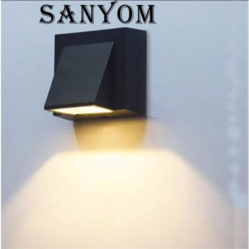 LED 3W 5W wall lamp home bright energy-saving lamp for outdoor arcade lamp aisle AC 85-265V