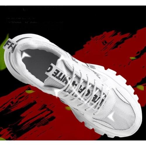 Outdoor Mens Sports Shoes New Fashion Mesh Old Shoes Summer Lace-Up Vulcanized Shoes Lightweight And Comfortable Mens Shoes