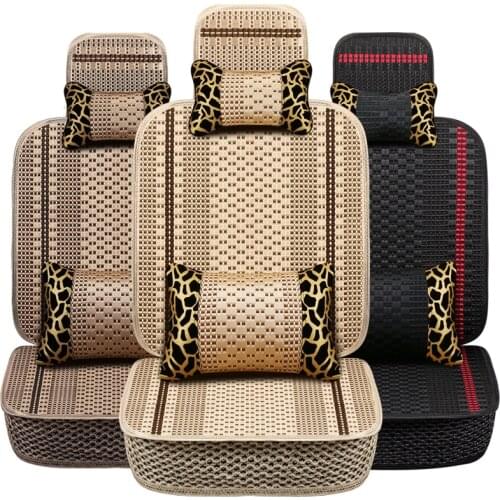 1PCS Ice Silk Seat Cover Cars Interior Automobiles Seats Covers Cushion Universal Protector Seat Mats Auto Pad Accessories