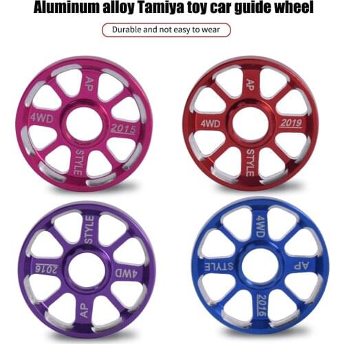 2 Pieces15464 Self-Made 19mm Tamiya Mini 4WD Aluminum Guide Wheel Roller Lightweight Spare Parts
