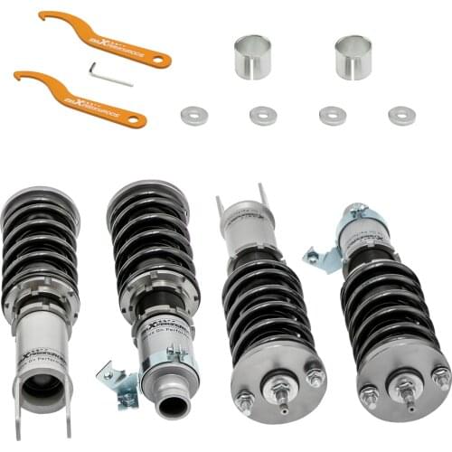 4pcs 24 Ways Adjustable Coilovers for Honda Civic ED EE EF SH 87-91/ CRX 88-91 Integra DA1 - DA9 1990-1993