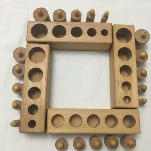 4pcs Baby Toy Montessori Cylinder Blocks Sensorial Preschool Training Early Childhood Education Brinquedos Juguetes New toys