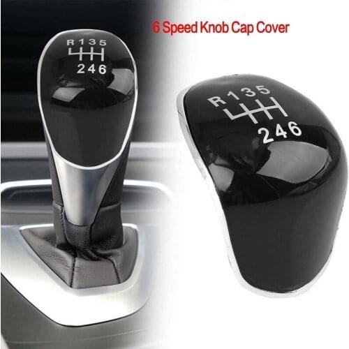 6 Speed Manual Car Gear Shift Knob Cap Cover for Ford Focus 2 MK2 FL MK3 MK4 MK7 Fiesta