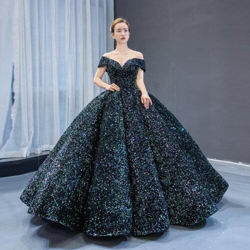 Off The Shoulder Ball Gown Quinceanera Dresses Sequin Party Prom Dress Vestidos De 15 Anos 2018