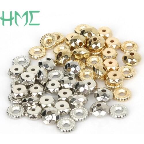 High Quality 8x2mm 7x3mm 8x5mm Plastic CCB Loose Spacer Beads for DIY Jewelry Making