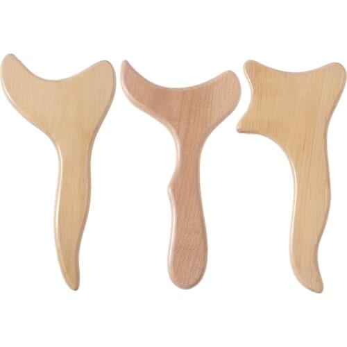 Wooden Scraper Board Massage Body Slimming Guasha Massage Back Neck Skin Massager Acupuncture Therapy Board Beauty Tool