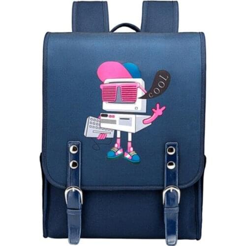 Children School Bags for Boy Orthopedic Backpack Cartoon robot Child School Bag 1-3 Grade girl Japan PU Knapsack Mochila Escolar