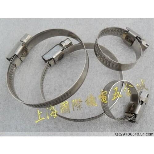 For HG0-9I type 27-51mm stainless steel hose clamps pipe clamp pipe clamp hoop 16g