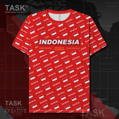 Indonesia Indonesian IDN Quick Dry t shirt Short Sleeve fashion Fitness Short-sleeved new clothing Fitness gym summer clothes