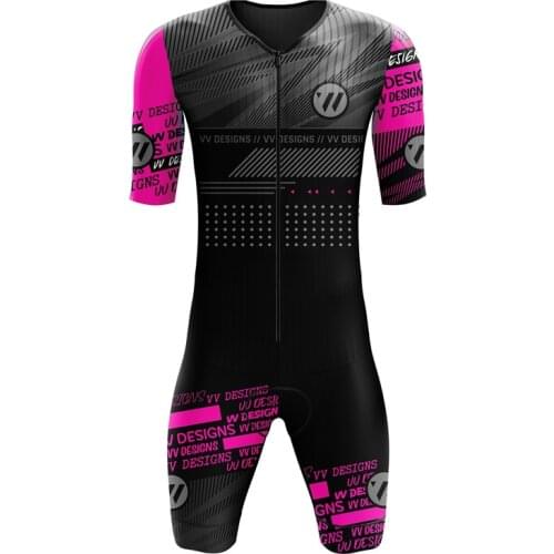 VVSPORTS cycling ironman triathlon suit high quality bike clothing ropa ciclismo bicycle skinsuit non-slip webbing mtb apparel